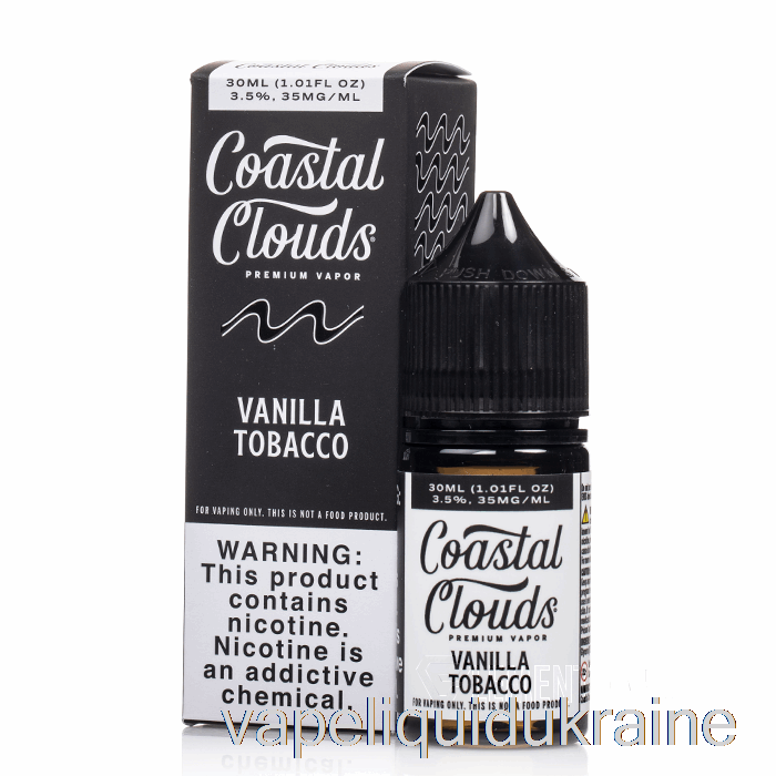 Vape Liquid Ukraine Vanilla Tobacco - Coastal Clouds Salt - 30mL 50mg